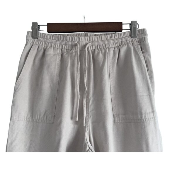 Men’s Beige Drawstring Tapered Chino Casual Smart Trouser Size Medium NWOT - Picture 3 of 8